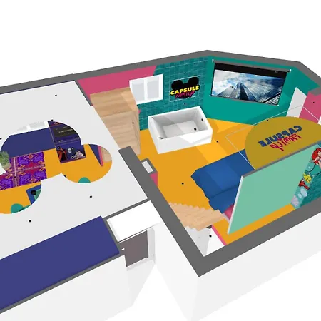 Capsule Family - Sauna - Jacuzzi - Projecteur - Billard - Nintendo Switch 2 - Filet Suspendu *